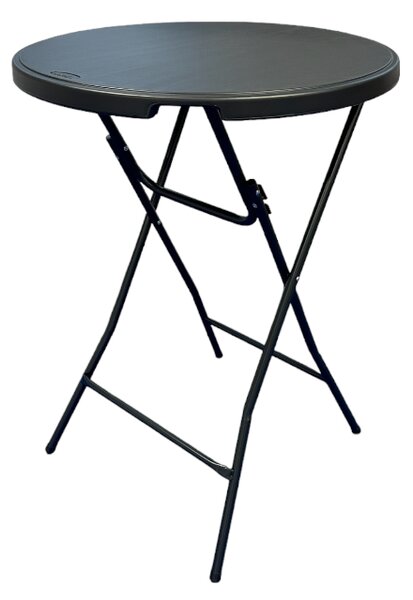Okrúhly bistro stolík koktailový 80 cm IVAN BLACK