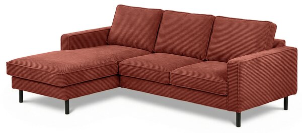 ROHOVÁ SEDAČKA, textil, červená Livetastic - Sedačky, Online Only