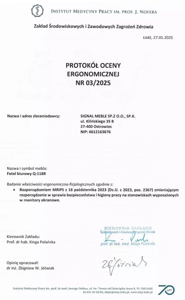 Signal Kancelárska stolička Arvia sivá