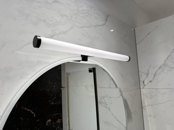 LED kúpeľňové osvetlenie zrkadla LED/12W/230V 59,5 cm IP44 čierna