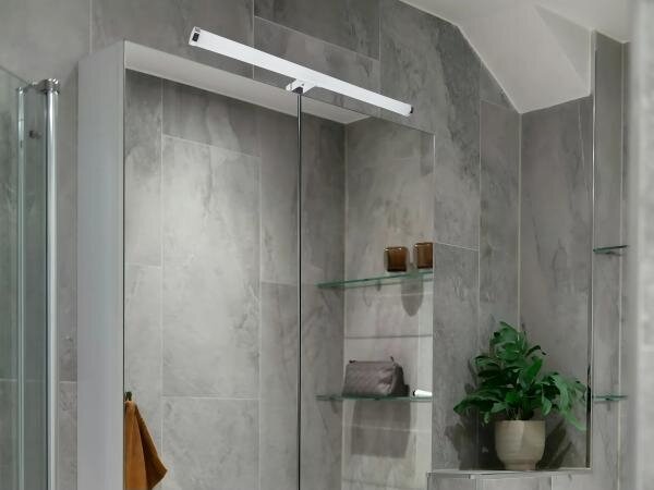 LED kúpeľňové osvetlenie zrkadla LED/12W/230V 59,5 cm IP44 lesklý chróm