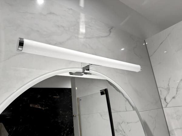 LED kúpeľňové osvetlenie zrkadla LED/12W/230V 59,5 cm IP44 lesklý chróm
