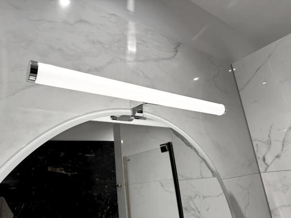 LED kúpeľňové osvetlenie zrkadla LED/12W/230V 59,5 cm IP44 lesklý chróm