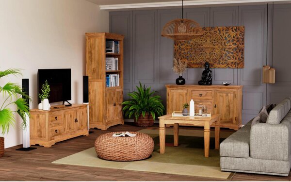 TV stolík Guru 140x60x45 z mangového dreva