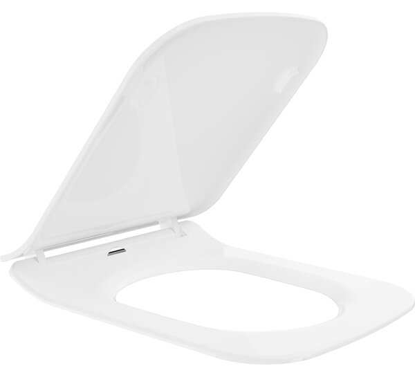 Mexen Cube, slim toaletné WC sedadlo s pomalým zatváraním, duroplast, biela lesklá, 39240000