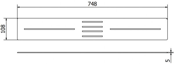Mexen Toro, krytka sifónu pre sprchovú vaničku Toro (170-200 cm), biela, 43930020