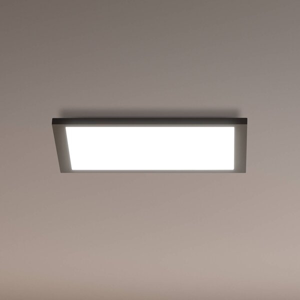 WiZ stropné LED svetlo Panel, čierna, 30x30 cm