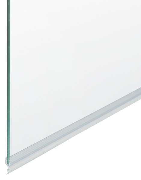 Sprchová zástena na vaňu s dvierkami transparentné tvrdené matné sklo hliník nehrdzavejúca oceľ 140 x 120 cm minimalistický dizajn