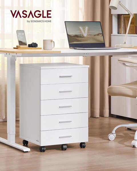 SONGMICS Kancelársky kontajner Vasagle Grigo 42 cm biely