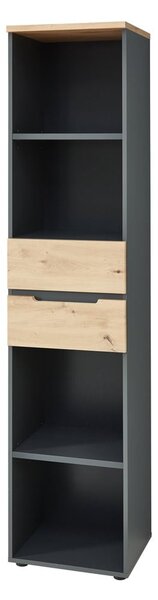 Szynaka Kancelársky regál Brego 06 45 cm so zásuvkami grafit/dub Artisan