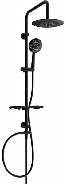 Mexen sprchový set X67 s hornou hlavicou 230 mm, čierna, 798676791-70
