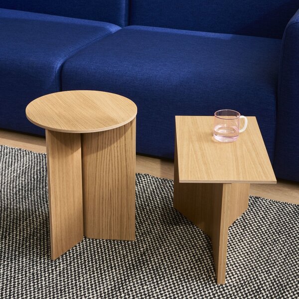Odkladací stolík Slit Wood, High Black – HAY