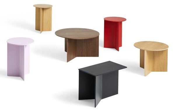 Odkladací stolík Slit Wood, High Black – HAY