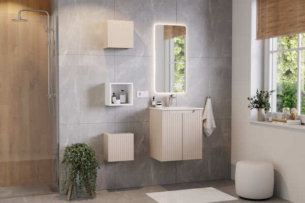 Comad Závesná kúpeľňová skrinka Nova Cashmere 83-30-1DQ kašmírová