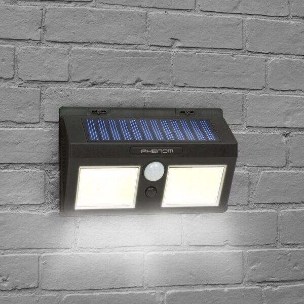 LED Solárne nástenné svietidlo so senzorom 2xLED/2,5W/5,5V IP65