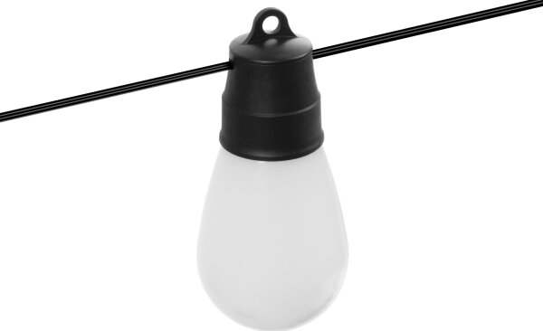 LED RGBIC solárna svetelná reťaz 15xLED/1,3W/3,7V 2200 mAh 8 m IP65 čierna + diaľkové ovládanie