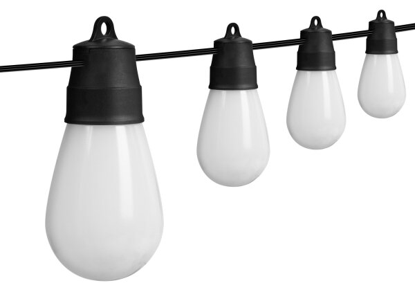 LED RGBIC solárna svetelná reťaz 15xLED/1,3W/3,7V 2200 mAh 8 m IP65 čierna + diaľkové ovládanie