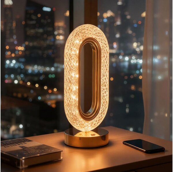 Stmievateľná nabíjacia stolná LED lampa DUBAI LED/2W/5V 400 mAh zlatá