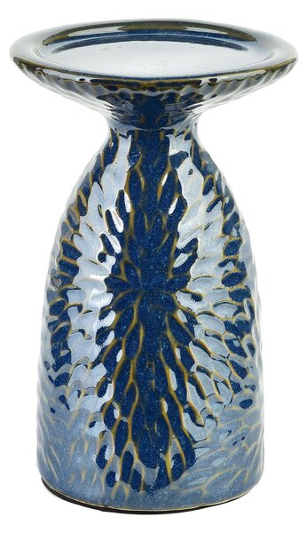 Mondex Keramický svietnik YARINE BLUE 16,5 cm modrý