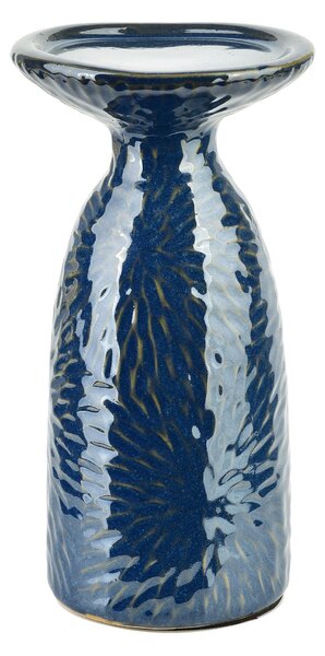 Mondex Keramický svietnik YARINE BLUE 20 cm modrý