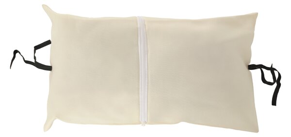 KONDELA Závesné kreslo, hnedá/krémová, KALEA 2 NEW