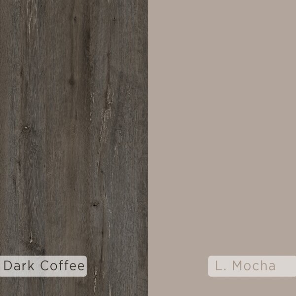 Knižnica Houseland Mito tmavohnedá/mocha