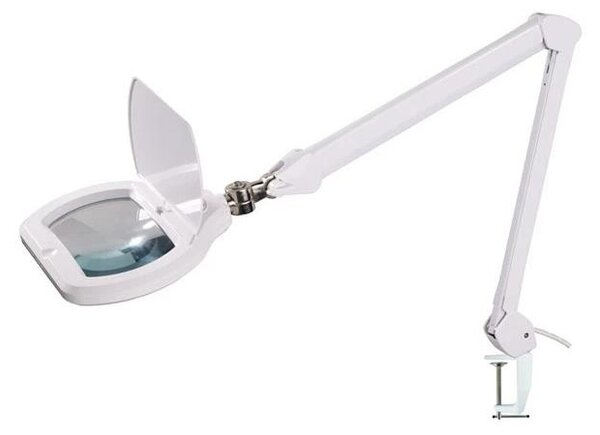 Geti LED Stmievateľná stolná lampa s lupou LED/12W/230V biela TI0017 + záruka 3 roky zadarmo