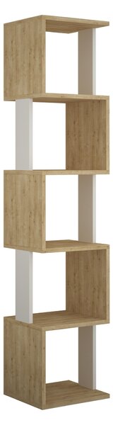 Knižnica Houseland Piri dub prírodný/biela