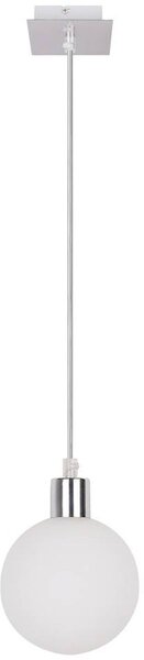 Candellux Oden závesné svietidlo 1x40 W biela-chrómová 31-03232