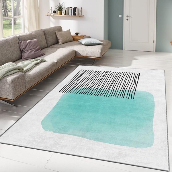 Conceptum Hypnose Koberec ALHO Ela 120x180 cm sivý/tyrkysový