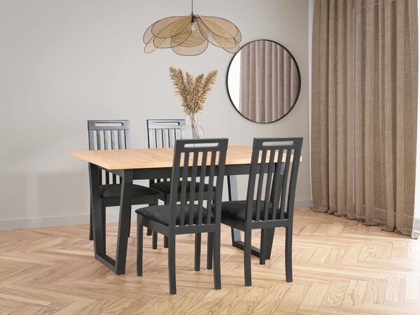 Rozkladací jedálenský stôl Ikon 2 140-180x80 - dub grandson