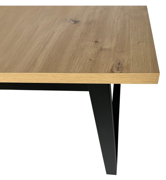 Rozkladací jedálenský stôl Ikon 3 140-180x80 - dub grandson