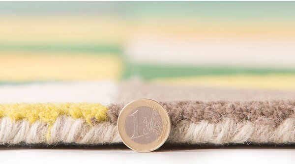 Flair Rugs , Ručne všívaný kusový koberec Illusion Prism Green/Multi kruh, 160x160 (priemer) kruh, viacfarebná, obývacia izba