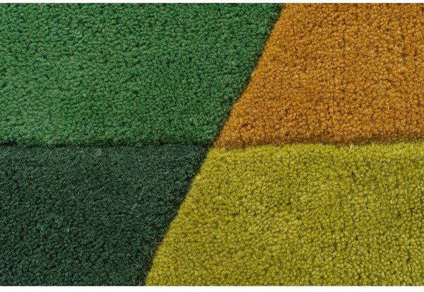 Flair Rugs , Ručne všívaný kusový koberec Illusion Prism Green/Multi kruh, 160x160 (priemer) kruh, viacfarebná, obývacia izba