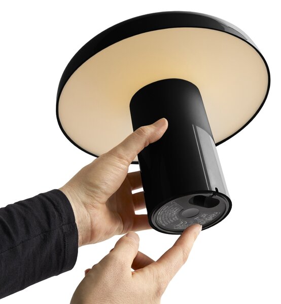 Prenosná lampa Pao Portable, Soft Black – HAY