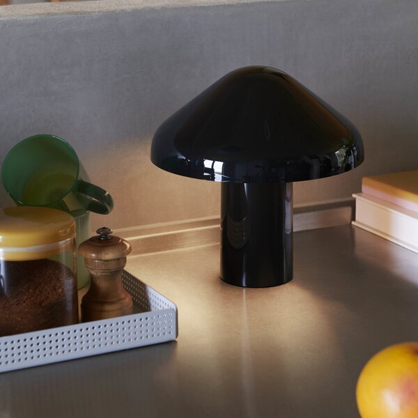 Prenosná lampa Pao Portable, Soft Black – HAY