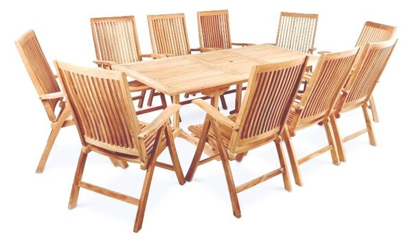 Polohovacie kreslo KINGSTON 109x52x62cm, teak