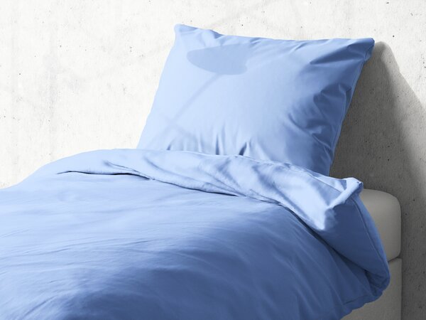 Detské bavlnené posteľné obliečky do postieľky Moni MOD-509 Nebeská modrá Do postieľky 90x140 a 50x70 cm