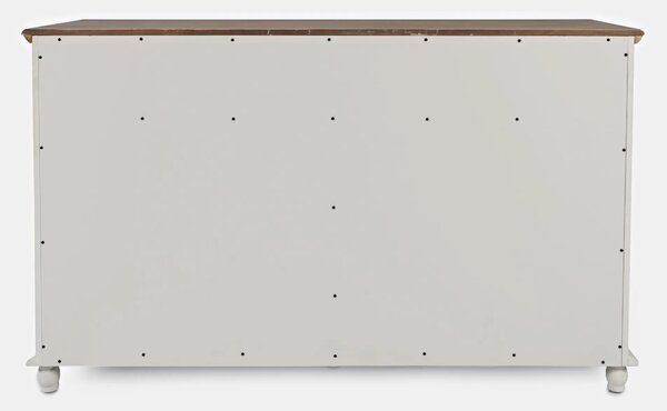 LivinHill Komoda Avola 147 cm z masívu krémová/hnedá