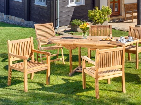 Záhradné kreslo GENTLE 90x60x55cm, teak