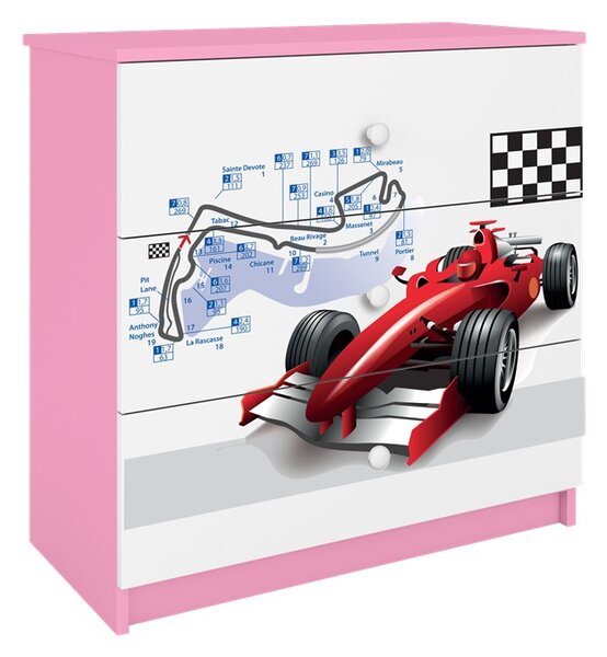Kocot kids Komoda Babydreams 80 cm formula ružová