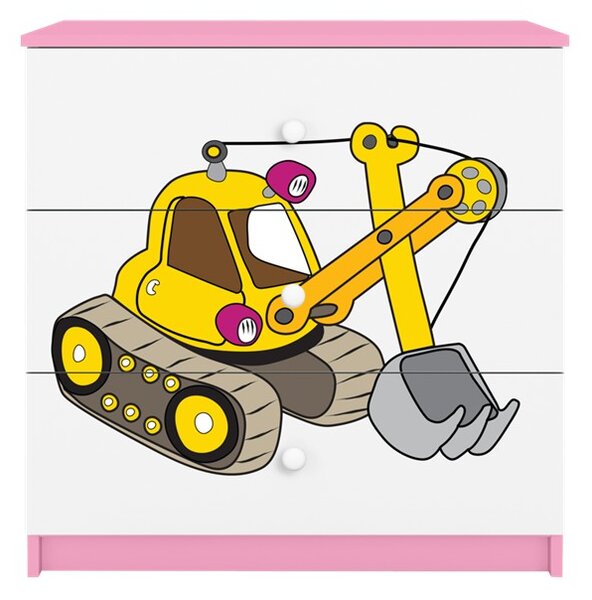 Kocot kids Komoda Babydreams 80 cm bager ružová