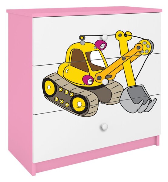 Kocot kids Komoda Babydreams 80 cm bager ružová