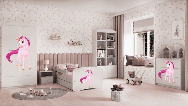 Kocot kids Komoda Babydreams 80 cm jednorožec biela
