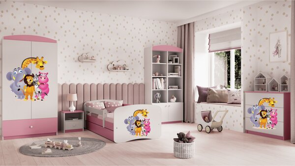 Kocot kids Komoda Babydreams 80 cm ZOO ružová