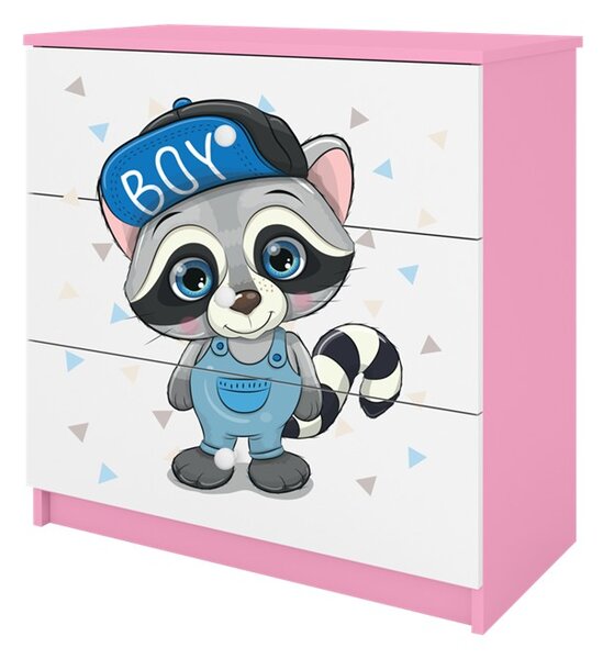 Kocot kids Komoda Babydreams 80 cm mýval ružová