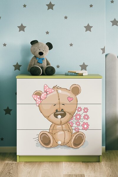 Kocot kids Komoda Babydreams 80 cm macko zelená