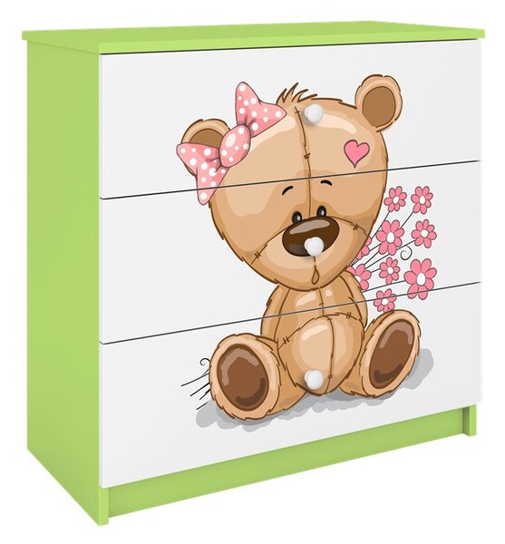 Kocot kids Komoda Babydreams 80 cm macko zelená