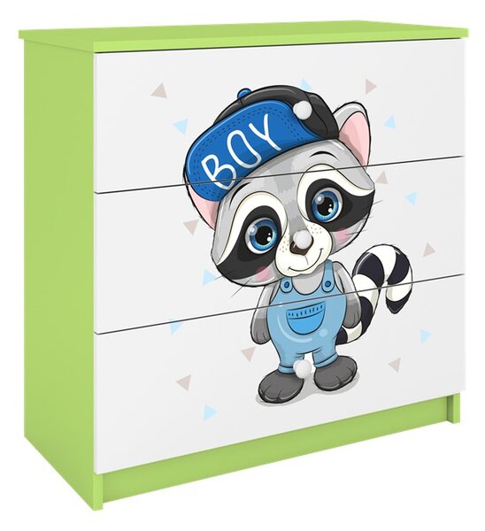 Kocot kids Komoda Babydreams 80 cm mýval zelená
