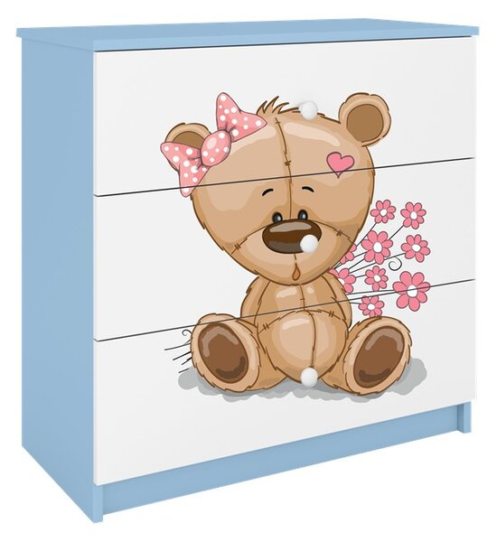Kocot kids Komoda Babydreams 80 cm medvedík modrá
